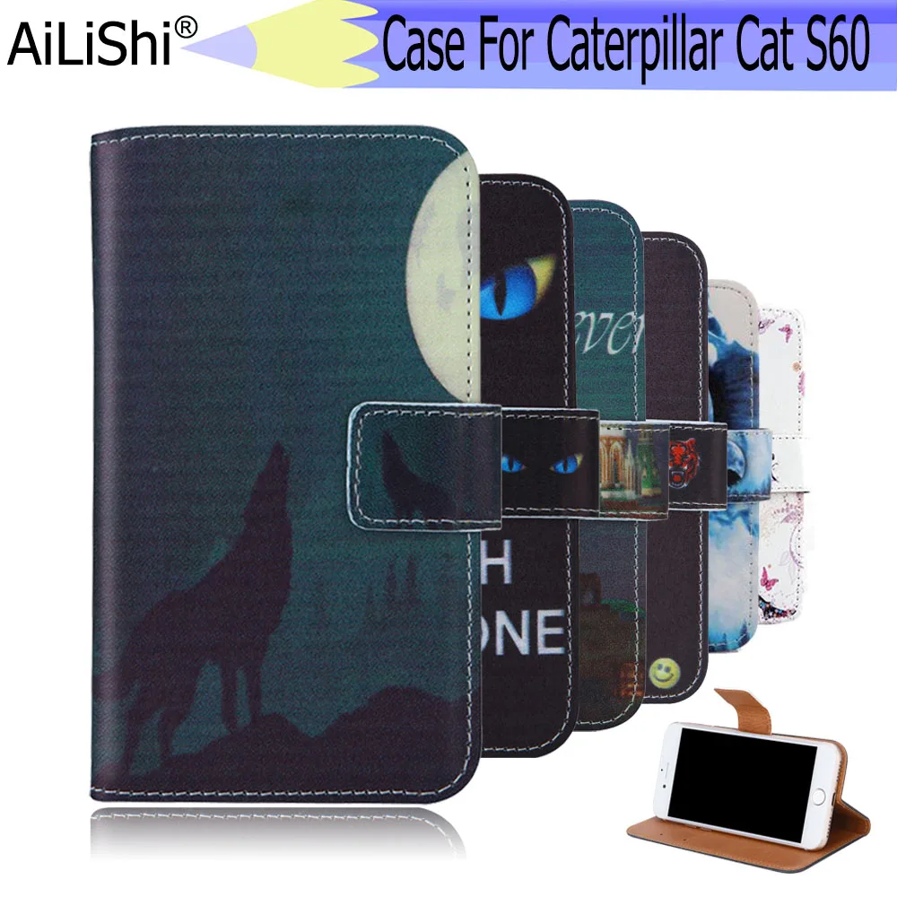 For Caterpillar Cat S60 Case Exclusive Phone Leather Flip Card Wallet 6 Colors