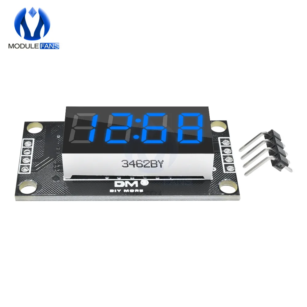 4-digit 7-segment display Module Blauwe LED Board 0.36 "0.36 Inch Scherm TM1637 Module met klok Voor Arduino