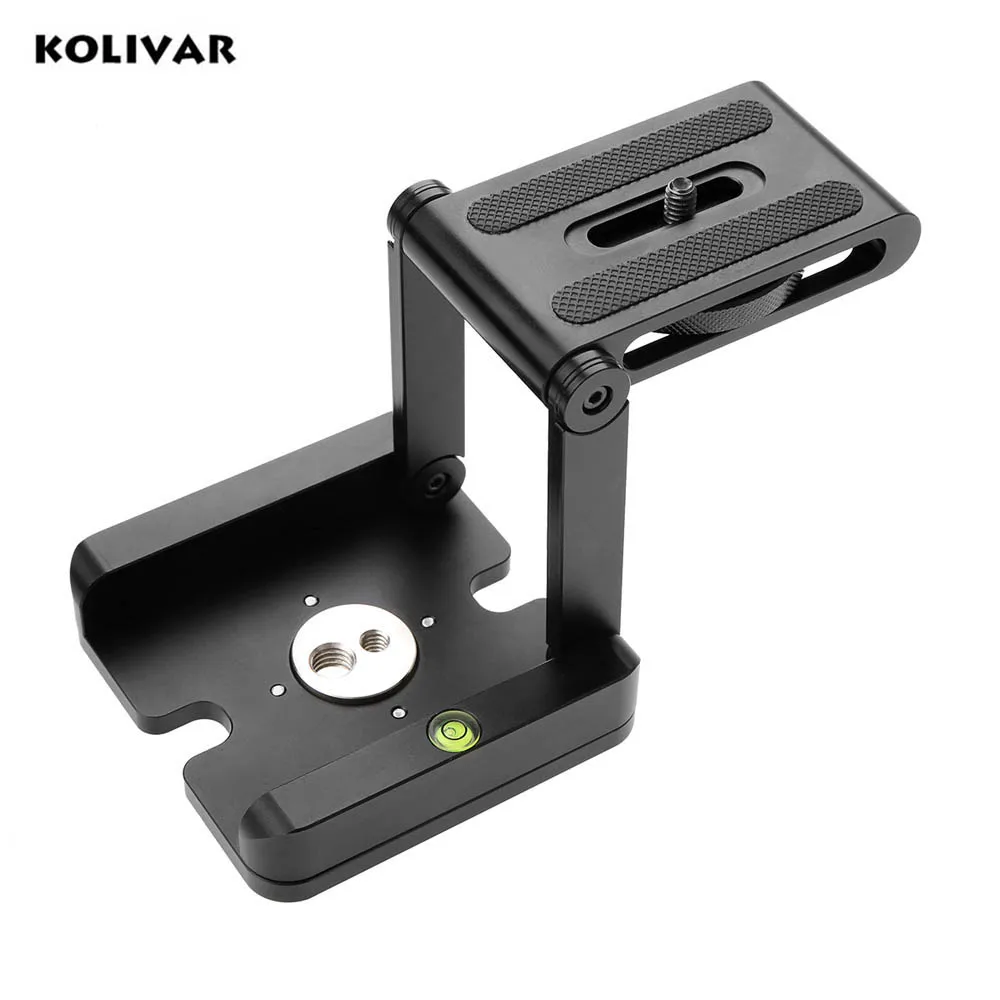 Tripé dobrável de alumínio com placa de liberação rápida, solução para câmera de estúdio fotográfico