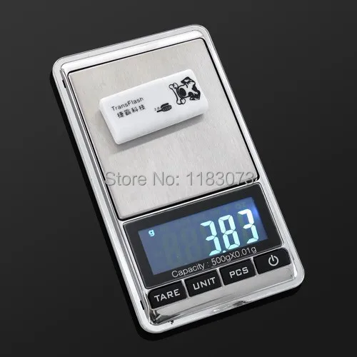 500g 0.01 Digital Jewelry Scales 500g 0.01g Electronic Kitchen Gram Scale Precision Pocket Lab Weight Balance PCS Tare Function