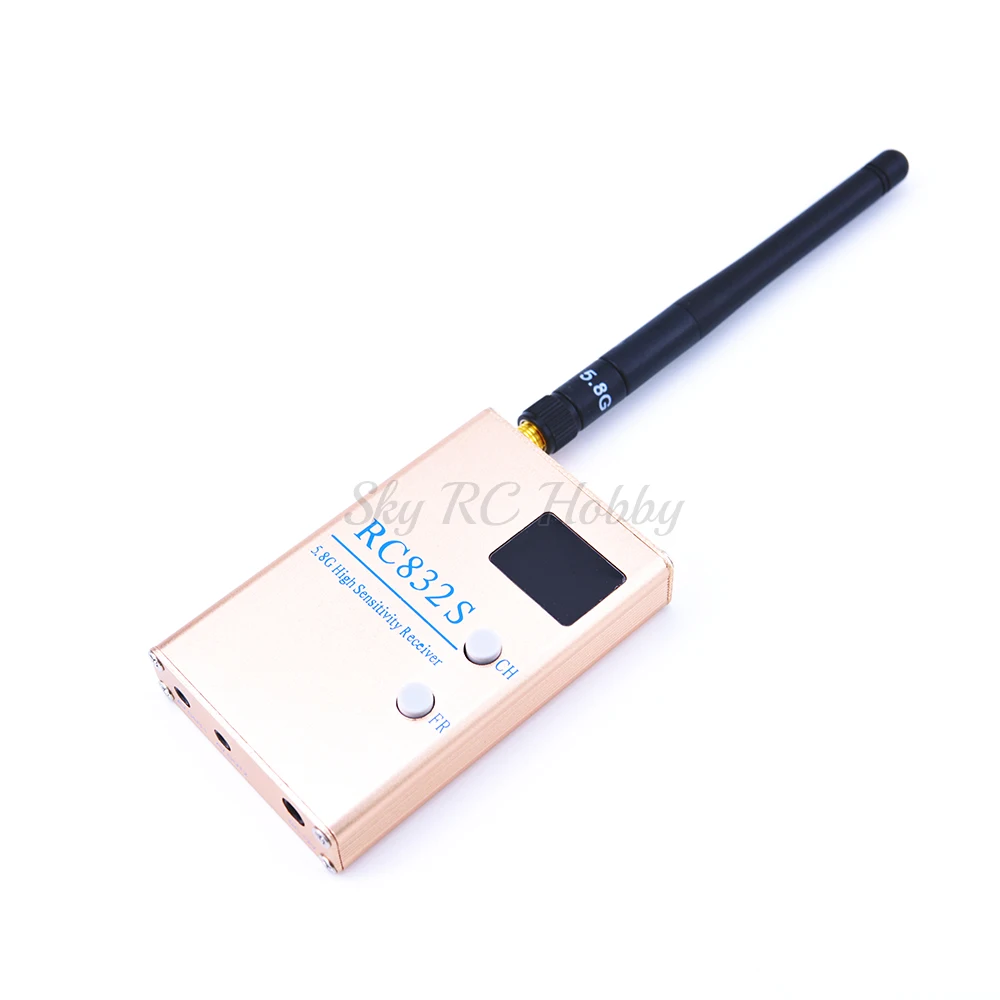 FPV 5.8GHz 48CH RC832 RC832S Receiver Wireless RC Receiver With A/V and Power Cables For gopro fpv monitor