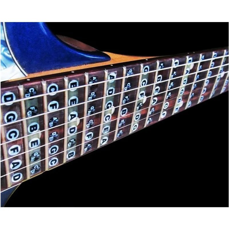 1pcs ultra-thin acoustic guitar electric guitar neck fingerplate musical scale stickers Guitar Parts accessories