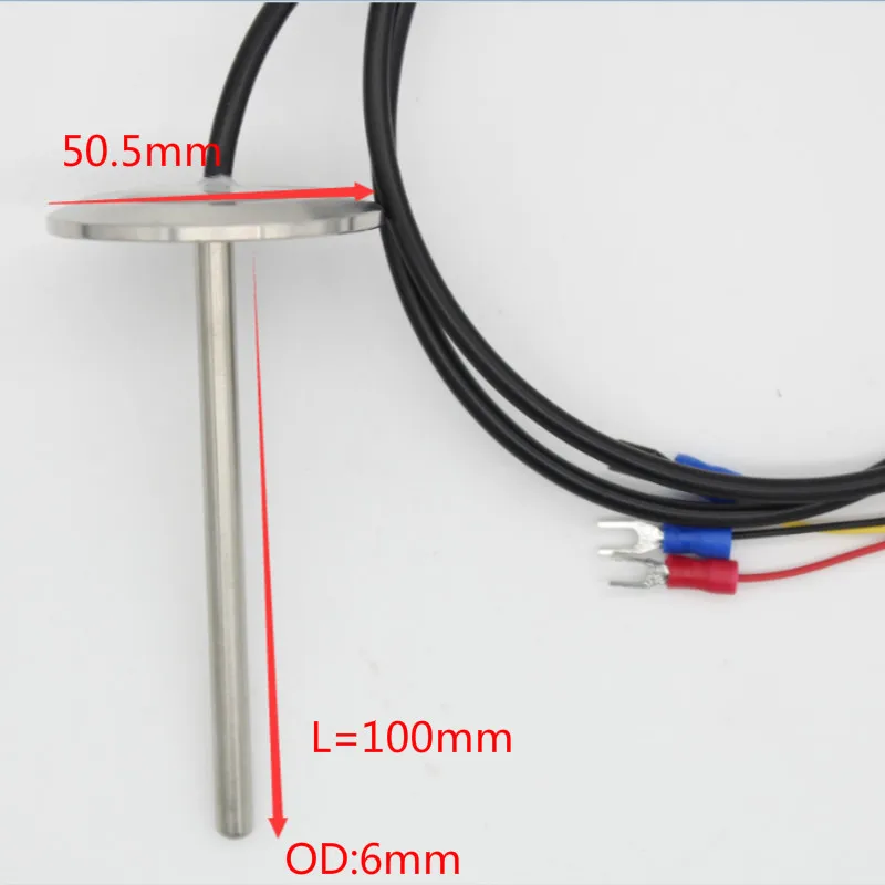 PT1000 الرقمية استشعار درجة الحرارة و Thermowell تشاك 50.5 مللي متر الفولاذ المقاوم للصدأ SS304 تخمير اكسسوارات L30mm-L300 mm