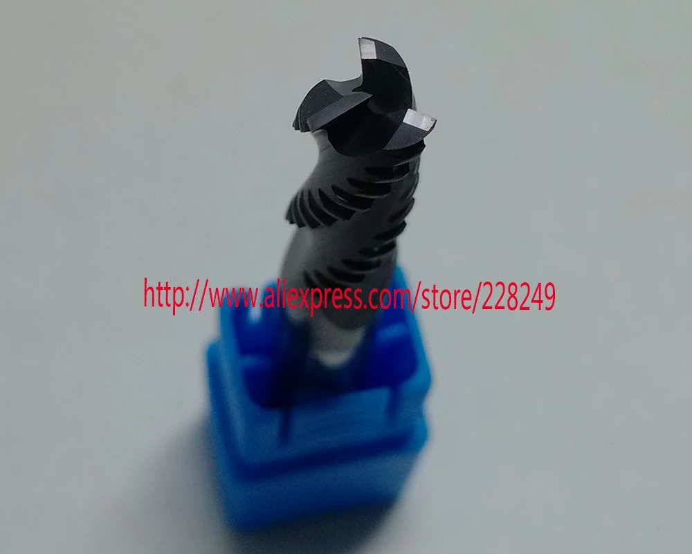 1pc  D8*20*D8*60 HRC55 3 Flutes  Tungsten Solide Carbide Roughing  End Mills For CNC Milling Tools