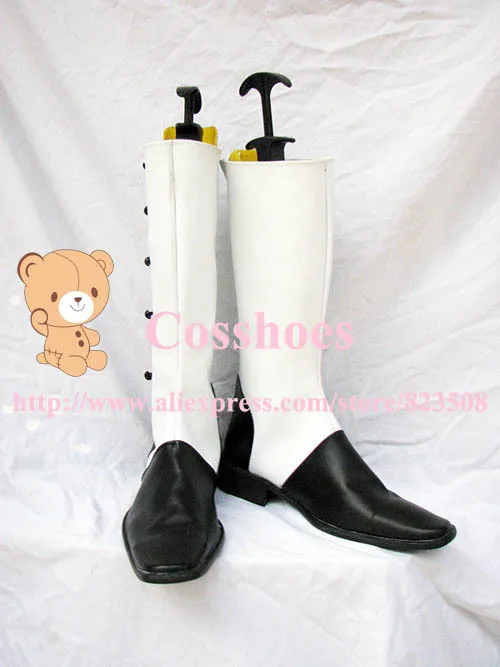 Custom made circus colonel gray shoes boots from black butler Kuroshitsuji Cosplay