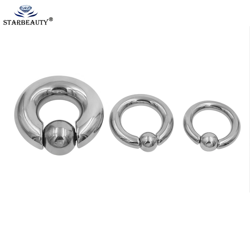 1 Pc Titanium Surgical Stainless Steel Captive Bead Ring  Eyebrow Nose Lip Tongue Piercing Tragus Cartilage Earring Body Jewelry