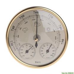 Wall Mounted Household Barometer Thermometer Hygrometer Weather Station Hanging