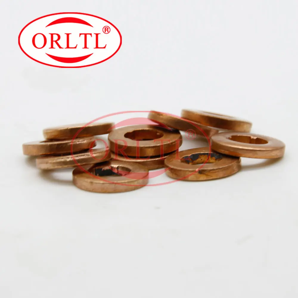 

30PCS ORLTL 9001 850F size:7.1*15*2.5mm)Auto Injector Spare Parts Copper Washer ( 9001850F 5 Pcs / Bag Thickness=2.5mm 9001-850F