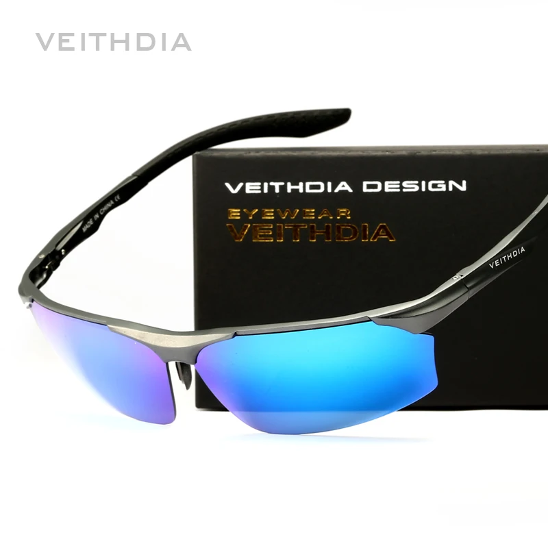 VEITHDIA Sunglasses Men Aluminum Fashion Brand Polarized UV400 Lens  Outdoor Driving Sun Glasses Mirror Eyewear For Male  6576