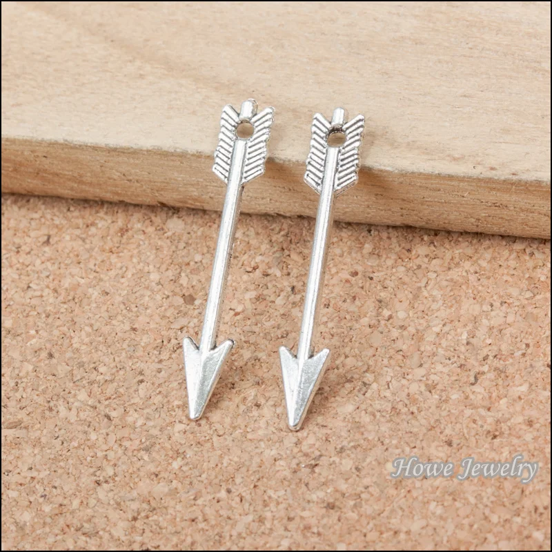 

300pcs vintage arrow charm Antique silver Pendant DIY European Style Jewelry Making B284