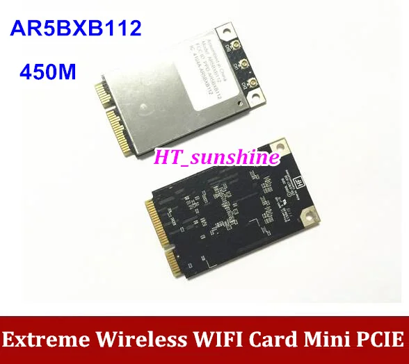 free shipping high quality For Atheros Airport Extreme Wireless Mini PCIE 450M WIFI Card AR5BXB112