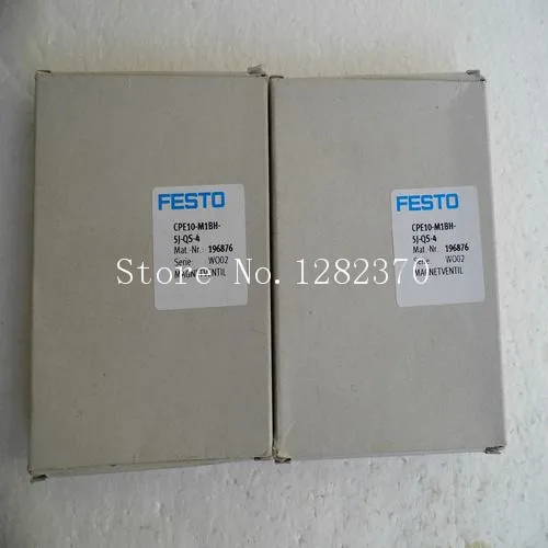 

[SA] New original special sales FESTO solenoid valve CPE10-M1BH-5J-QS-4 196876 MHA2-MS1H-3/2G-2 196119