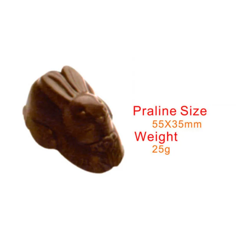 Rabbit shape polycarbonate candy chocolate mold DIY lovely sugar cake chocolate Confectionery tools baking pastry chocolate mold