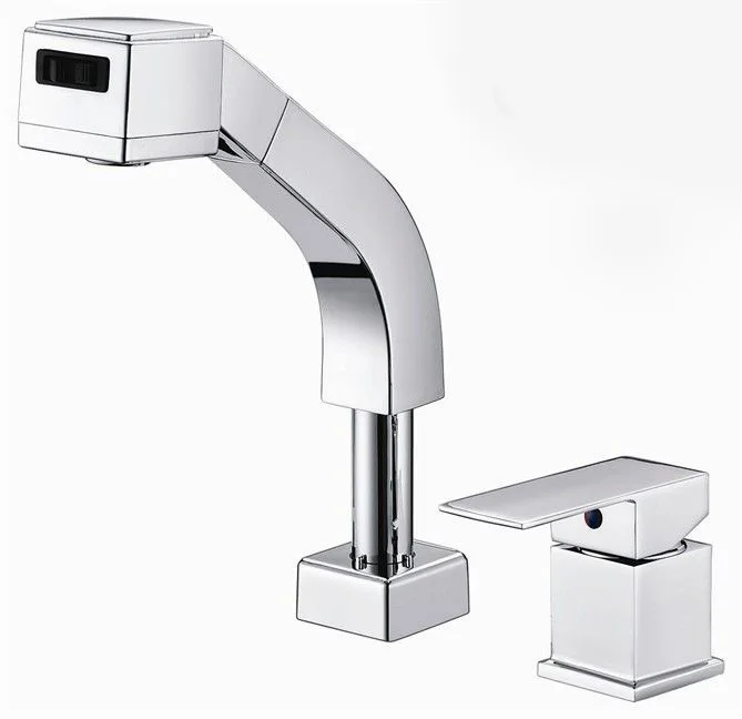 

Pull out faucet Polished Chrome Bathroom Faucet.Basin sink Mixer Tap.Torneira Banheiro BF031