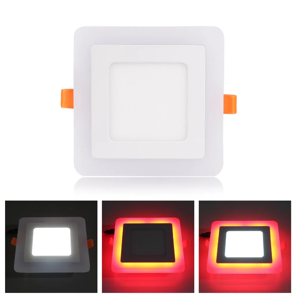 RGB LED Panel 6 W/9 W/16 W/24W Ultra Tipis Tersembunyi LED Ceiling downlight Panel Akrilik Lampu dengan Remote Control 3 Model