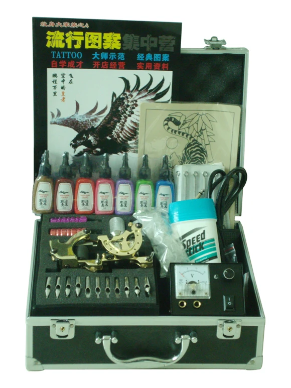 

A022 Professional Complete Tattoo Kit Tattoo Starter Set Body Art kit 2 Machines