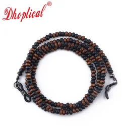 Eyeglasses chain, eyewear retainer holde wooden Glasses cord  E002 By dhoptical