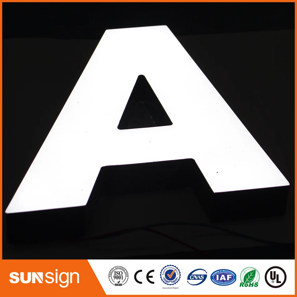 Frontlit Bewegwijzering Acryl Verlichting Brief