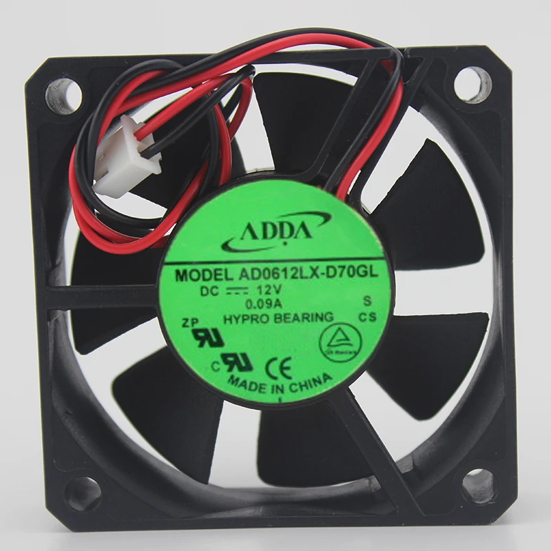 

New original AD0612LX-D70GL 12V 0.09A 6015 6CM 2-wire silent cooling fan