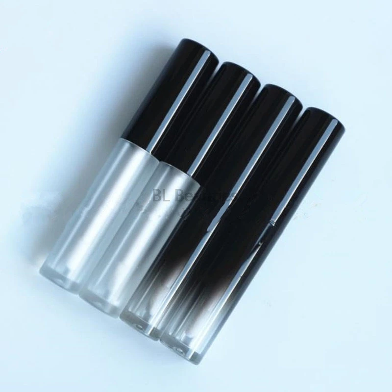 

500pcs/lot 2.5ml Frosted Lip Gloss Tube Lipgloss Bottle With Black Lid For Lip Oil Lip Gloss Cosmetic Packing Tools