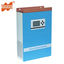 500W 24V to 110V 220V Wall-mounted Hybrid Controller Inverter with Off Grid Solar Power System Pure Sine Wave with LCD Display