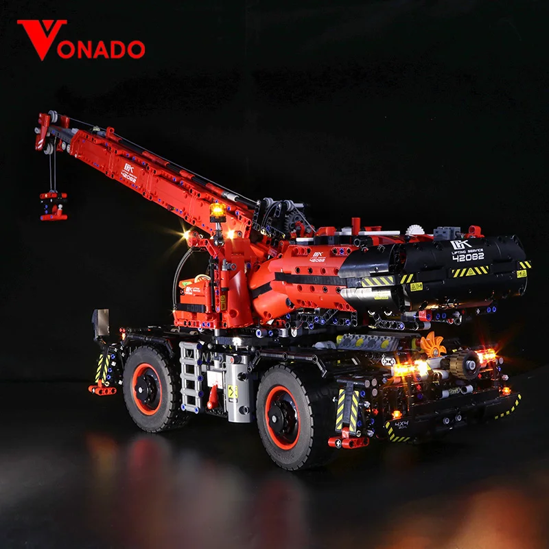 Led Light For Mechanical Group 42082 Complex Terrain Crane For Technic Series Boy Girl Building Block Toy