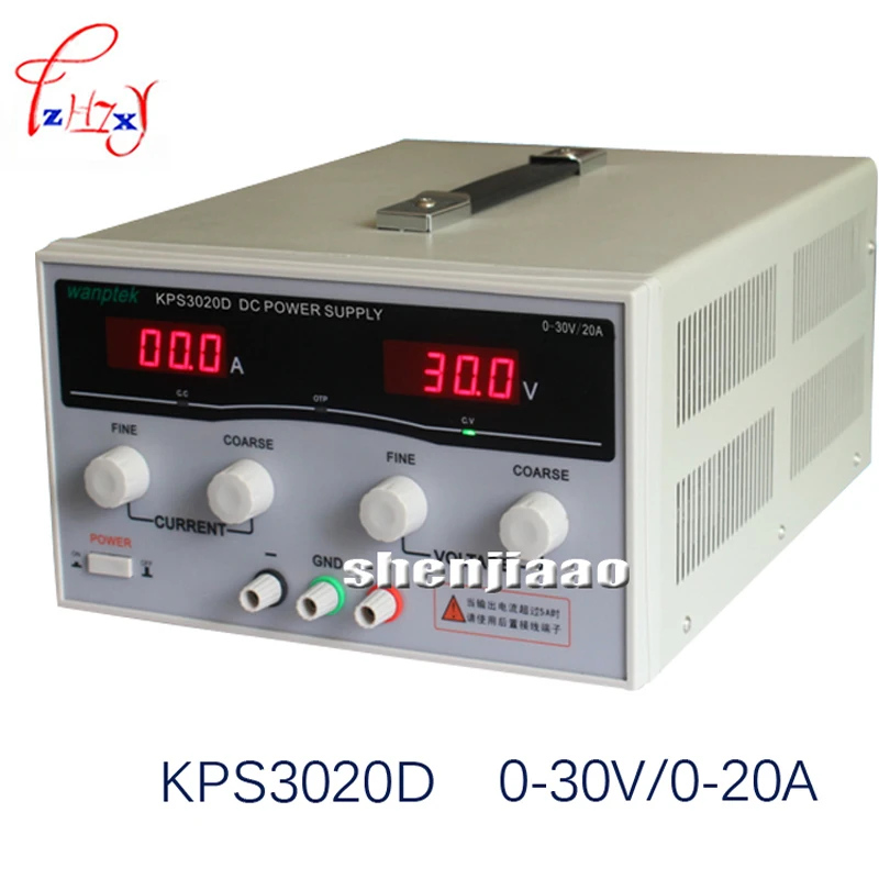 KPS3020D digital high precision adjustable dc power supply 30v/20A for scientific research laboratory dc power switch 600W 1PC