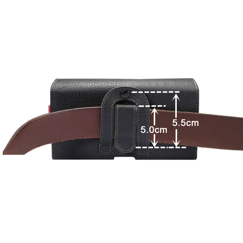 2 Pouch Design Waist Bag for Iphone 4 5 6 7 Mobile Phones Phone Pouch Case Belt Clip Bag Men Business Wallet for Iphone 6 7 Plus