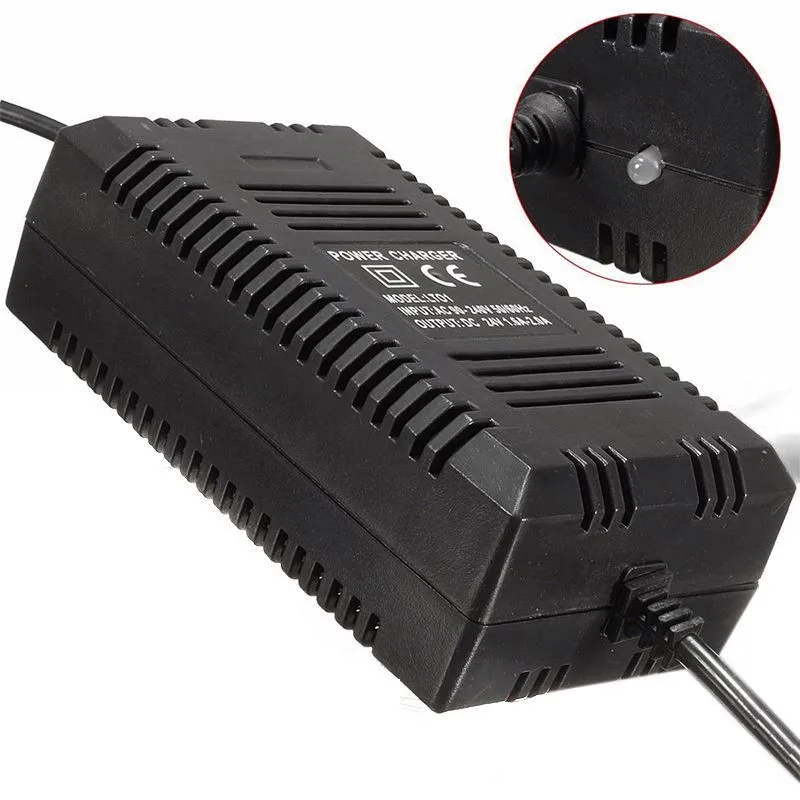 EU Standard 36V 2A Smart Charger For AGM VRLA SLA Lead Acid Battery 10AH 12AH 20AH With 12mm XLR 3 Pins Female Plug