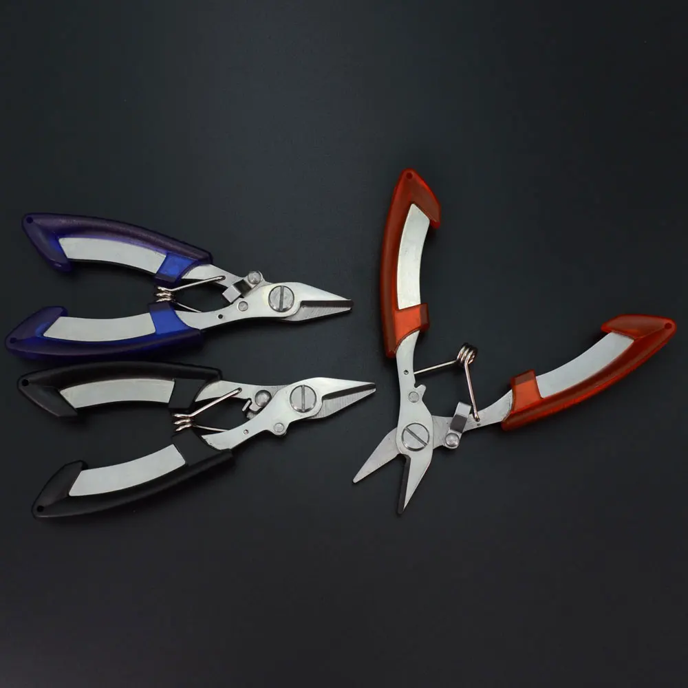 Fishing Tackle Tool Fishing Scissor Made By Stainless Steel with Bag 3 Color Available