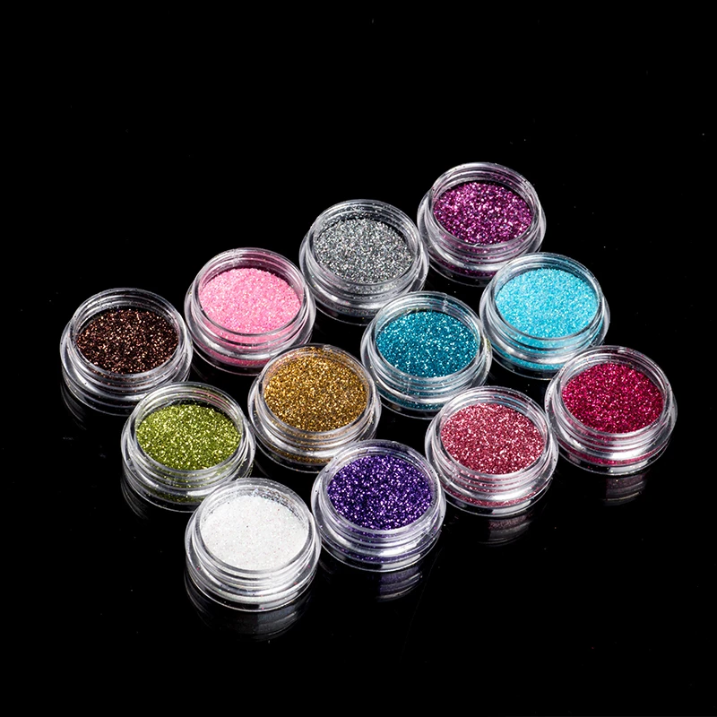 Kit de decoração para pó de glitter e unha, pó, faça você mesmo, arte em unhas, acrílico, pontas, gel uv, ferramentas de manicure