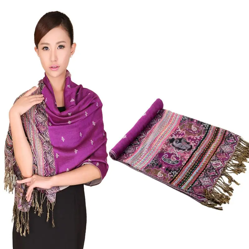 Bufanda de moda para mujer, bufanda envolvente de Cachemira elegante de doble cara, chal de Pashmina, chal envolvente de abeja