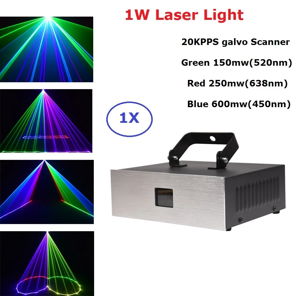 

1W Laser Light RGB 1000MW DMX 512 Controller Laser Line Scanner Stage Lighting Effect Laser Projector Light Dj Lighting Effect