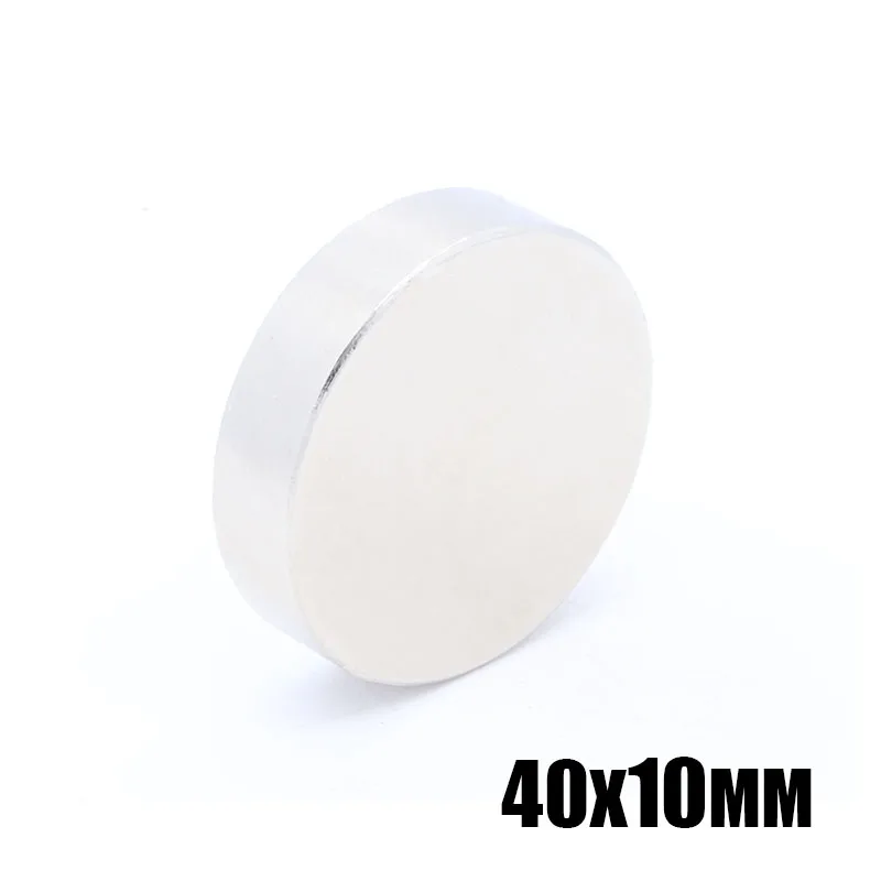 1Pcs 40x10 mm Neodymium Magnet Disc Permanent N35 NdFeB Small Round Super Powerful Strong Magnetic Magnets 40mm x 10mm