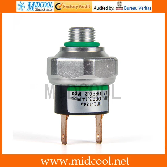 

3/8-24 UNF Male Universal Low Solenoid Pressure Switch Sensor 9mm Thread R134a