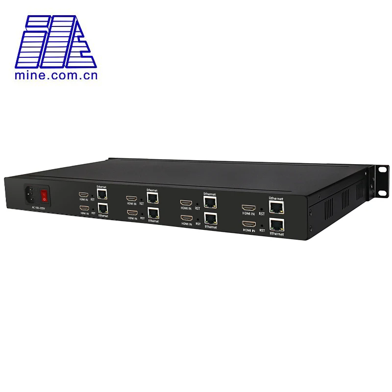 8 Channel HDMI Input H.264 & H.265 Audio Video IPTV Encoder over http rtsp rtmp udp hls onvif