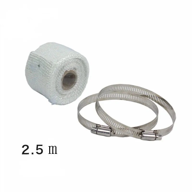 2.5M 5M and 10M Motorcycles Exhaust Front Pipe Anti-hot Wrap Heat Manifold Insulation Cloth Roll With 3 Colors option