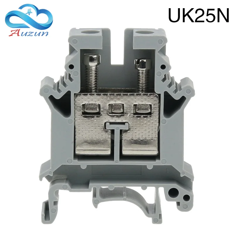 UK25N guide rail type pure copper piece voltage terminal terminal line uk-25n 25MM square terminal combination.