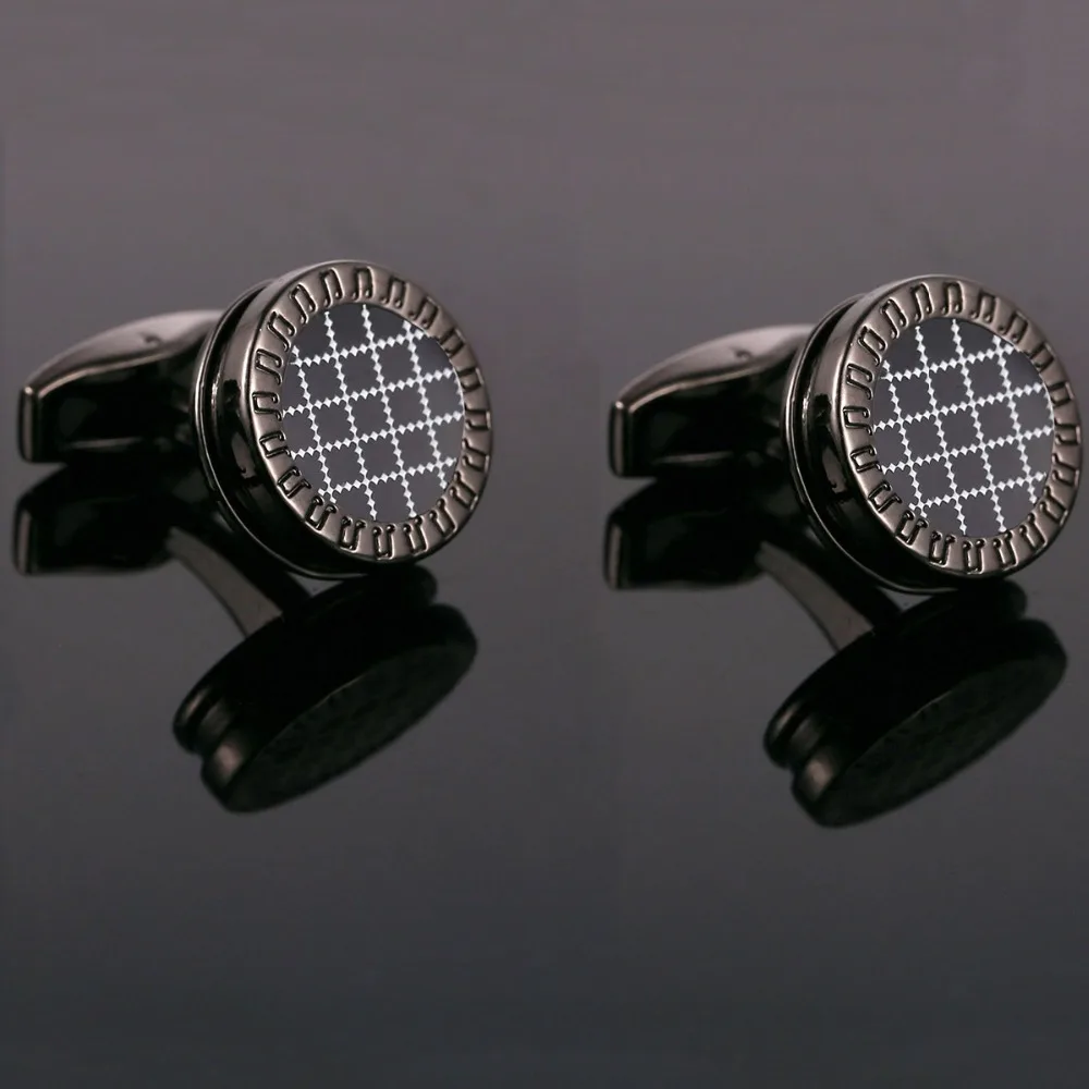VAGULA Round Cufflinks Wedding Gift Suit Shirt Buttons Cuff links Top Luxury Brand Bonito Gemelos 10195