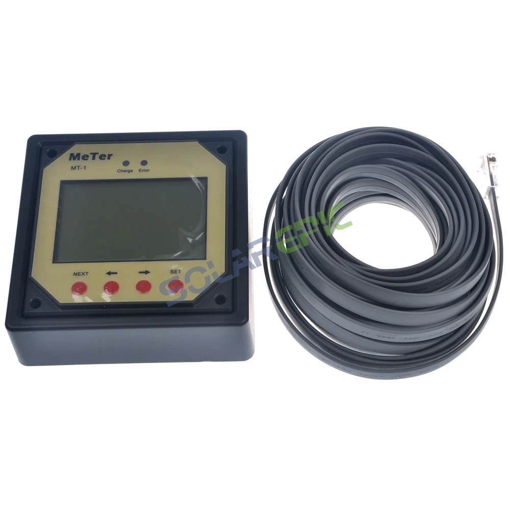 Epever Remote Meter Monitor MT-1 Use For Duo Battery Solar Controller EPIPDB-COM MT1 LCD Display Dual Battery Solar Charger