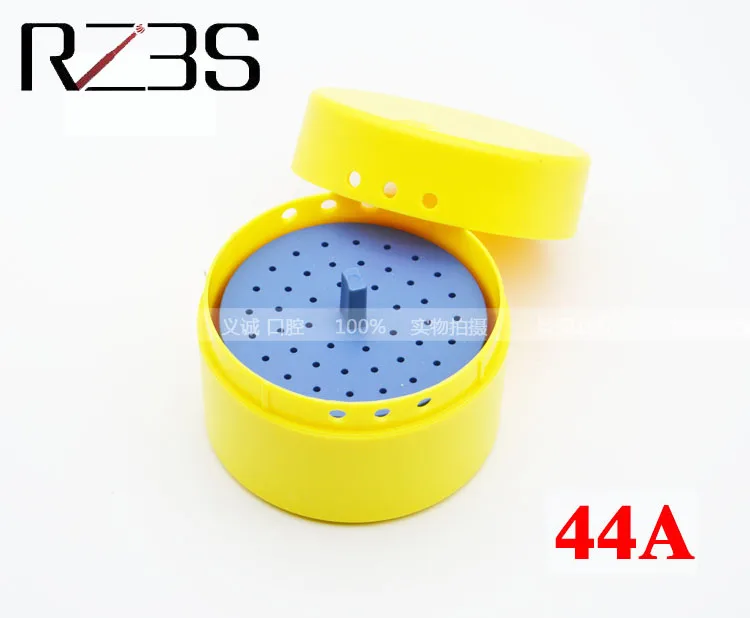 44 holes endodontic box for FG 1.6mm bur,reamer and gutta percha points dentist disinfection and storage holder