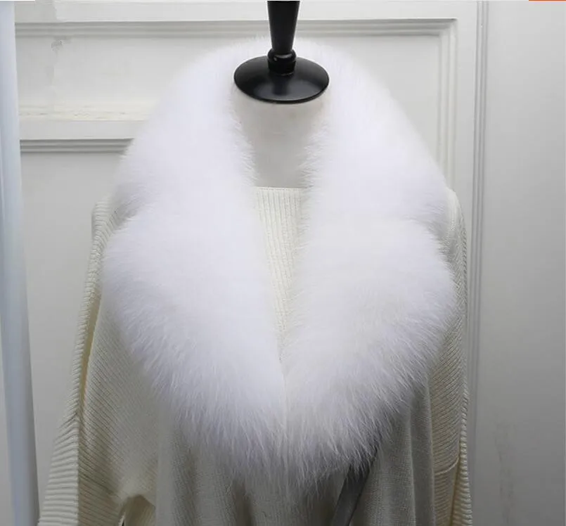 

Fake collar of natural fox fur women winter big suit fur collar female fashion white scarf S801