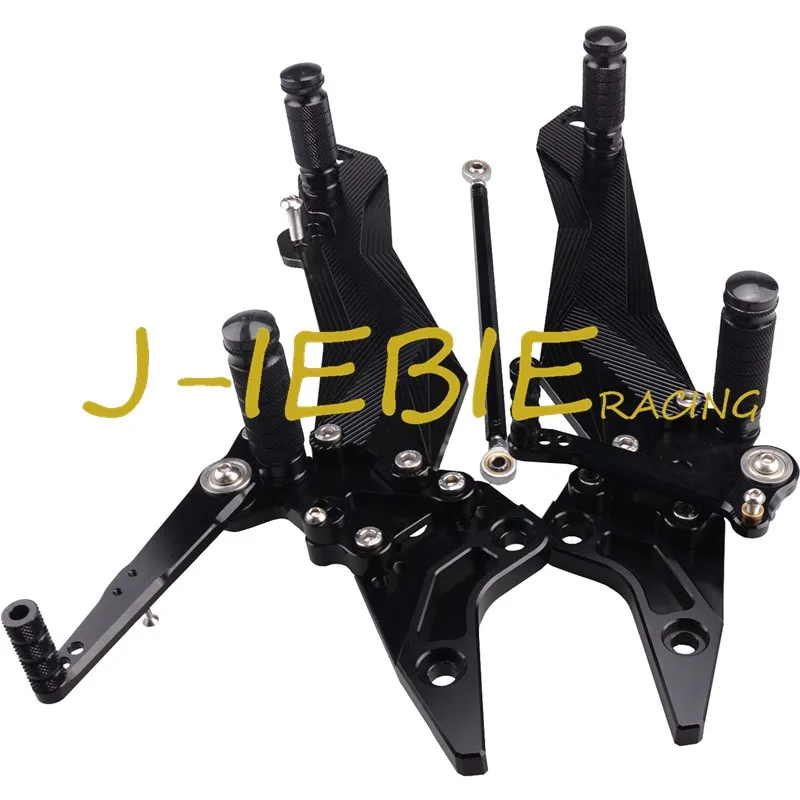 CNC Racing Rearset Adjustable Rear Sets Foot pegs Fit For Kawasaki Z800 2013 2014 2015 BLACK