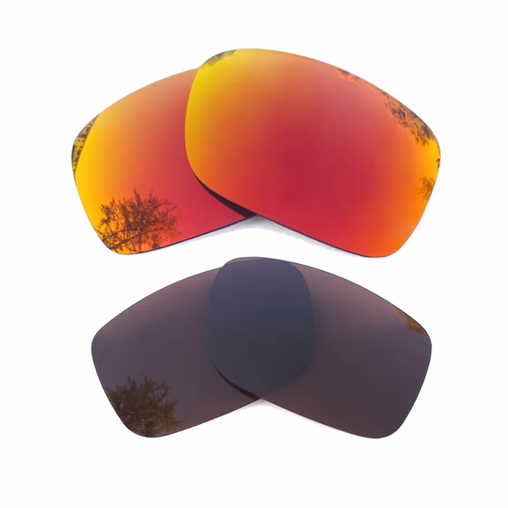 

Orange Red Mirrored & Brown Polarized Replacement Lenses for Crankcase Frame 100% UVA & UVB