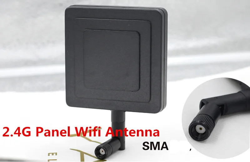 

2.4G patch antenna SMA male high gain 8dBi FPV wifi panel antenna 2.4g remoting control system aerial