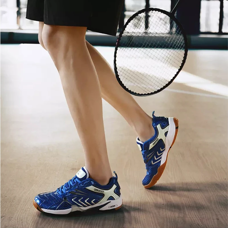 Baru Pria Wanita Badminton Sepatu Ringan Bernapas Profesional Pelatihan Sepatu Anak Laki-laki Seperti Kualitas Tinggi Non-Slip Olahraga Sneakers