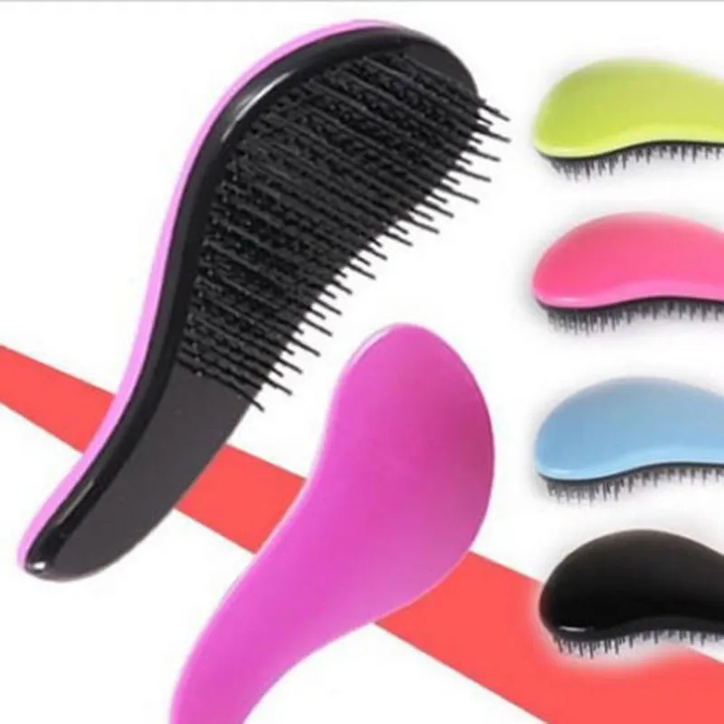 1 PC Professional Cute Useful Comb Salon Styling Hair Brush Detangling Combs Hair Care Beauty Healthy  Tool 7 Colors Dropship