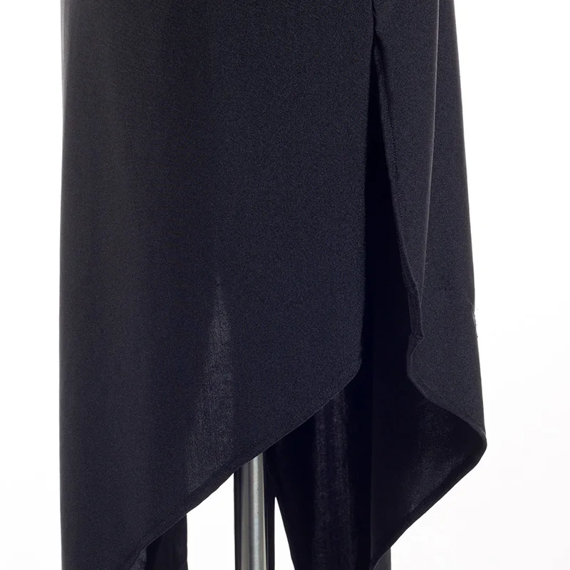 Hot Selling Latin Dance Dress For Ladies Black Silk Backless Skirt Beautiful Women Lady Fashionable India Ballroom Dresses 1066