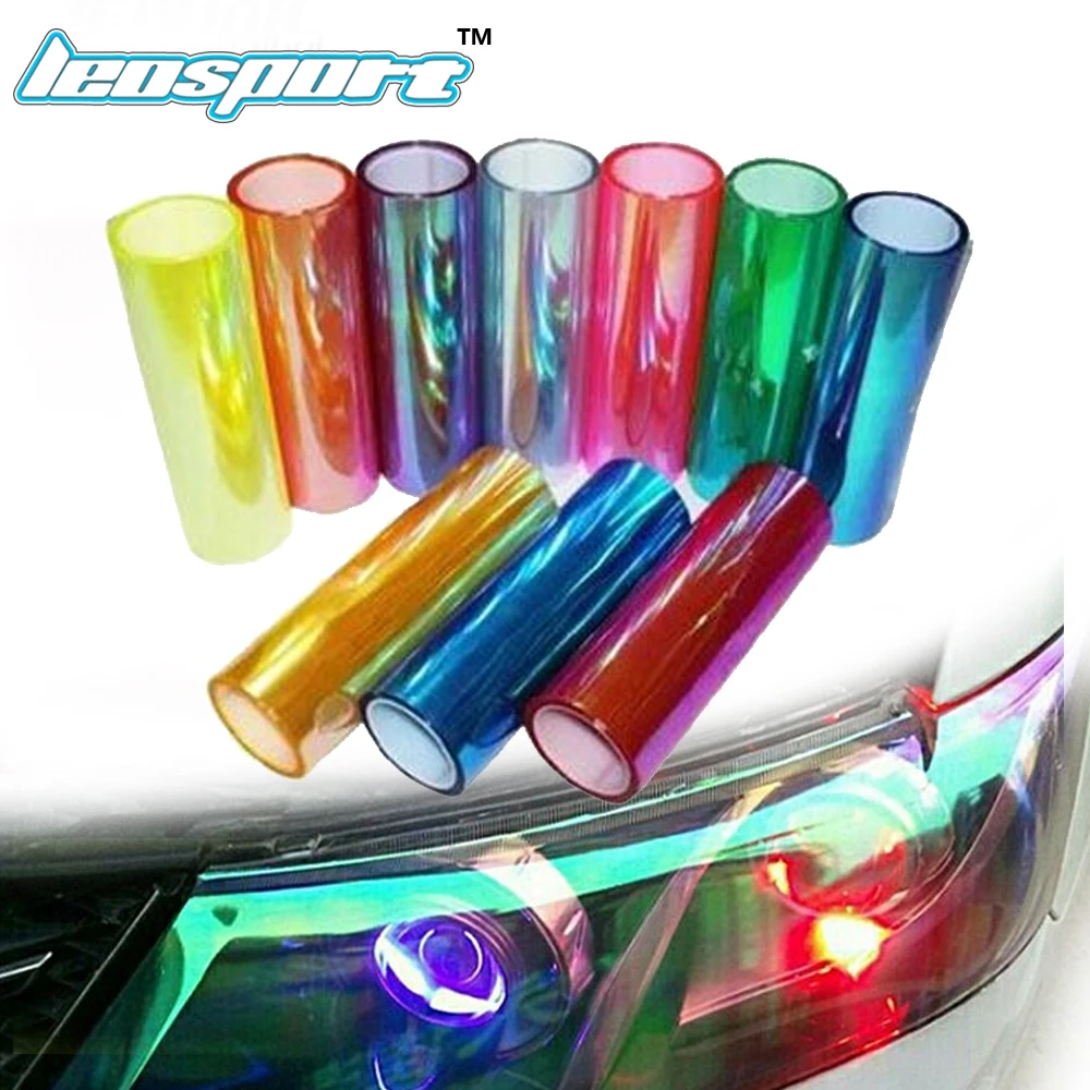 30cmx100cm/Lot Chameleon car headlights taillights lights tint protective chameleon vinyl film stickers changing color