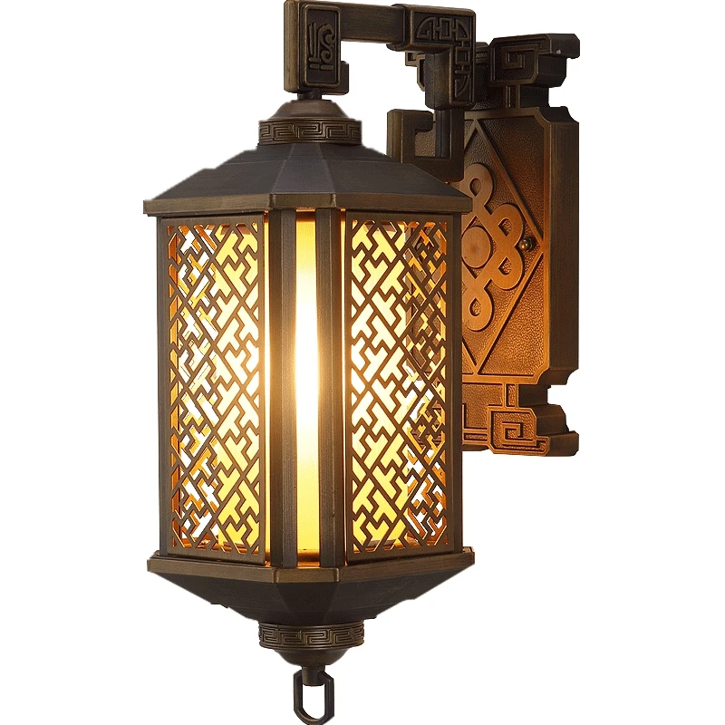 Led Wall Lamp Outdoor Waterproof Corridor pathway lamp Villa Hanging Lamps Kithen New Chinese garden lighting Balcony Light